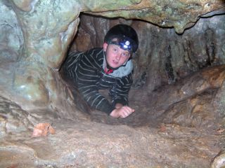 cave climbing